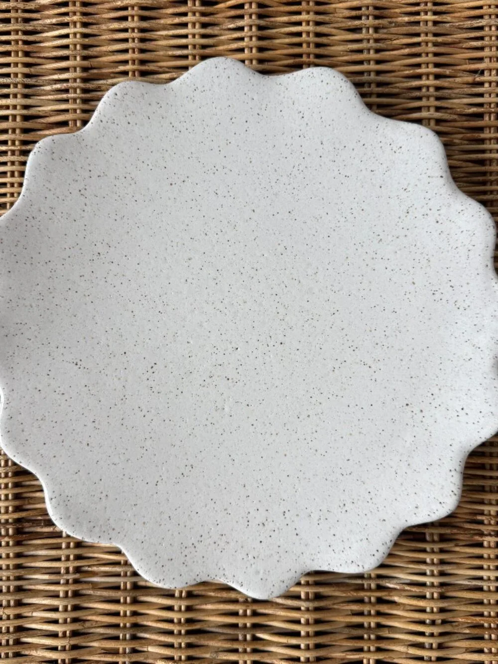 Stoneware Ceramic Star Platter 12